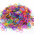 300pcs Colorful Rubber Band Bag for Children's Puzzle DIY Toys Rainbow Ring Bracelet Woven Toys, Hair Bands. 
