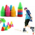 10Pcs Soft Training Road Cones Skate Marker Skating Obstacle Sports Cones For Roller Skate Football Soccer Rugby Kids Adult.