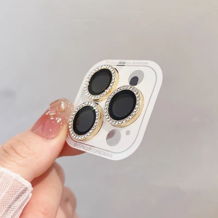 2-3pcs%20Luxury%20Diamond%20Camera%20Protector%20For%20iPhone%2016%2015%2014%2013%2012%20Pro%20Max%20Plus%20Glitter%20Ring%20Lens%20Glass%20Back%20Lens%20Cap%20Shinny%20Cover%20-%20Image%208
