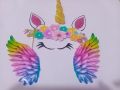 unicorn theme cake topper set. 