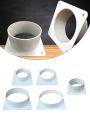 Air Vent Duct Connector Flange Straight Ventilation Pipe Plastic Ducting Tools Home Improvement Ventilation System Components. 