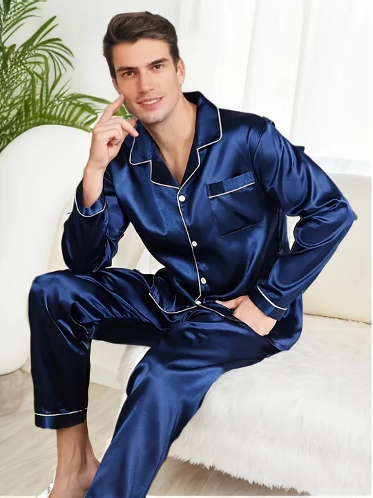Men%20Pajama%20Sets%20Microfiber%20Sleepwear%20For%20Sleeping%20Man%20Shirt%20Silk%20Long%20Sleeve%20Pyjamas%20Male%20Home%20Night%20Wear%20Big%20size%20Loungewear%20-%20Image%203