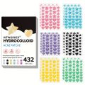 432 Colorful PE Pimple Patches Cute Star Shaped Pimple Cover Sticker Invisible Pimple Cover Removal Pimple Patch. 