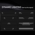 LED Car Hood Decorative Light Strip Start Scan Dynamic Ambient Light Car Daytime Running Light DRL With Turn Signal Lamp 12V. 