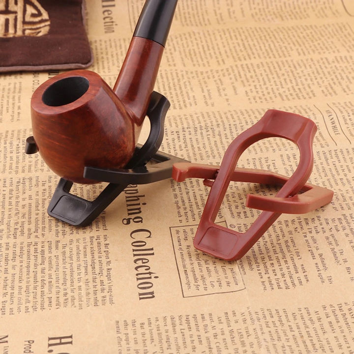 Plastic Smoking Pipe Holder Rack Portable Foldable Tobacco Pipe Display Stand Smoking Accessories Tool for Single Cigar Pipe
