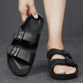 Men's straight line slippers plastic EVA one-time molding waterproof and wear-resistant human functional learning sandals.