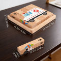 Wooden Puzzle Toy for Kids Jigsaw Forest Animal Dinosaur Traffic Educational Toddler Learning Playtime Birthday  Boy Girl. 