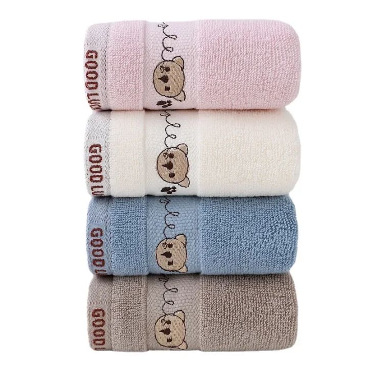 Children Towels Kids Newborn Bathing Handkerchief Bath Towel CottonFace Washcloth Cute Cartoon Baby Towels Bear Hand Wipe Soft