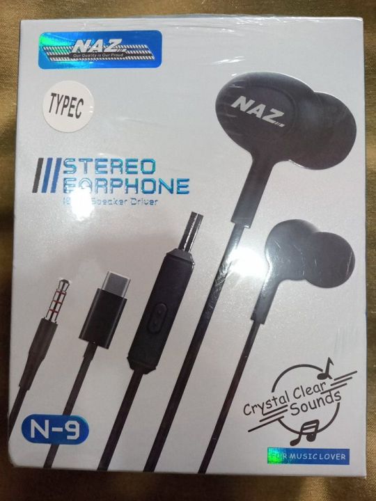 Naz N-9 TypeC handfree with crystal clear sounds & 10mm speaker driver