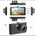 Car Dash Camera 1080P 4" Full HD Touch Screen Front&Rear Camera 140 degree Wide Angle Dashcam with Night Vision. 