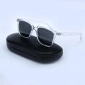 Casual Sunglasses for Men - Black Lens White Frame Sun Glass.