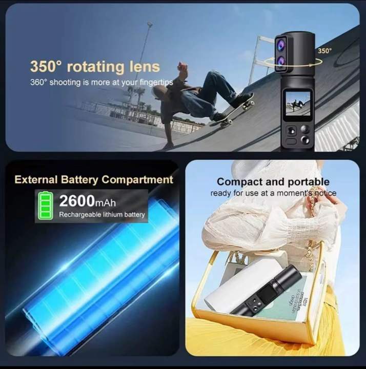 Portable%20Handheld%206K%205K%204K%20Action%20Camera%20EIS%205X%20Zoom%20350%C2%B0%20Rotatable%20Dual%20Lens%20Pocket%20Sports%20Camera%2050MP%20Wi-Fi%20Webcam%20DV%20Recorder%20-%20Image%204