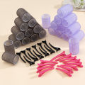 24pcs/Set Self Grip Hair Rollers No Heat Hair Clip Curlers Heatless Curls Hair Bangs Volume Self-adhesive Hook DIY Styling Tools. 