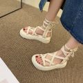 Lace up Strappy platform sandal for women/girls/ladies. 