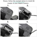 ACK-E18 DR-E18 DC Coupler LP-E17 Dummy Battery AC Power Adapter Kit for Canon EOS Rebel SL2 SL3 T6i T6S T7i T8i 200D 200D II. 