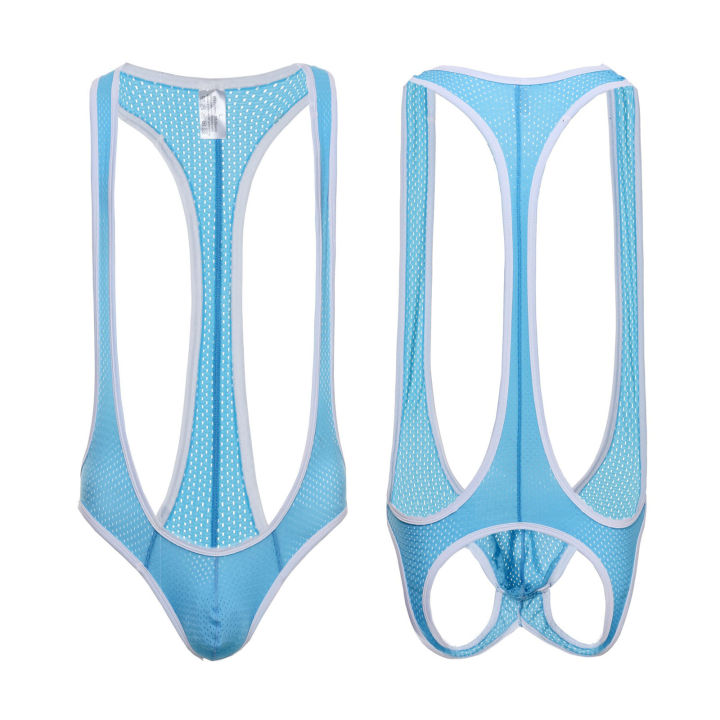 Mesh%20Sexy%20Lingerie%20Bodysuit%20Mens%20Backless%20One%20Piece%20Jockstrap%20Wrestling%20Singlet%20Bondage%20Mankini%20Body%20Suit%20Briefs%20-%20Image%203