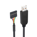 USB to TTL Serial 5V Adapter Cable with FTDI FT232RL Chip 6 Pin Female Socket Header UART IC Windows 11 10 8 7 Linux MAC OS.