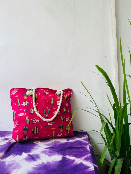 Beach%20Bag%20Womens%20Large%20Summer%20Canvas%20Tote%20Bags%20Rope%20Handle%20Aztec%20Pattern%20Airee%20Fairee(F_loverS)%20-%20Image%205