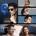 AI Smart Glasses with 8MP Camera Video Recording 100+ Languages Translation Blue LightSunglasses Bluetooth Call WIFI Men Women.