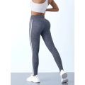 Yoga Leggings Women Striped Slim Sports Pants High Waist Hip Liftting Casul Tights Workout Running Stretchy  Gym Leggings. 