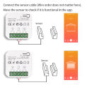 Smart ZigBee Garage Door Sliding Gate App Remote Control Open CLose and Timer Support Alexa  Home Tuya Gateway Needed. 