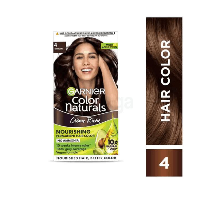 Garnier Color Naturals Creme Riche Hair Color (35ml+30g) - 4 Brown
