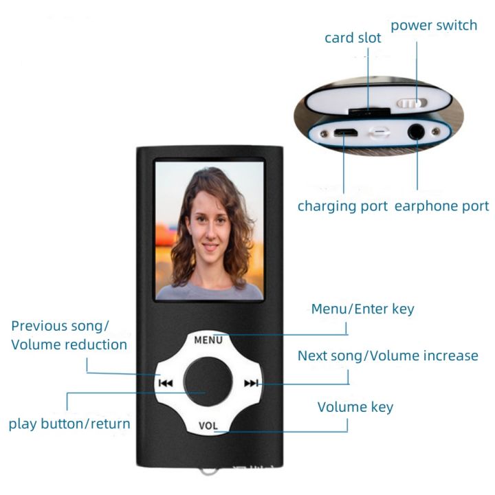 MP3%20Music%20Player%20Support%20TF%20Card%20Portable%20Bluetooth%20Wireless%20Walkman%20FM%20Radio%20Multi-language%20Memory%20Card%20Support%20For%20Running%20-%20Image%205