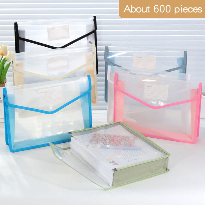 A4 Handheld File Bag – Transparent Large Capacity Student Organizer ...