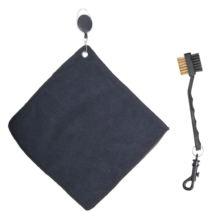 25*25CM%20Golf%20Towel%20Club%20Square%20Towel%20Easy%20To%20Pull%20Rope%20Hook%20Double-Sided%20Microfiber%20With%20Golf%20Brush%20-%20Image%207
