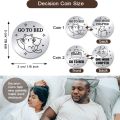 2pcs Funny Destiny Flip Coins GO to Bed Decision Coin One More Chapter Challenge Coin Double-Sided Decision Coin Flip Coin kits.