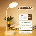 Portable LED Desk Lamp Eye Protection 3 Modes Dimming for Bedroom Bedside USB Touch  Charge College Student Book Readin Lamp2024. 