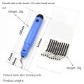 Manual Edge Trimmer, Woodworking Chamfering Tool, Scraper for DIY Resin, Epoxy Resin Adhesive Finished Product Edge Trimming. 