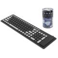 USB wired keyboard 103 keys keyboard silicone soft numeric gaming keyboard for PC laptop. 