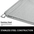 304 Stainless Steel Air Fryer Replacement Roasting Basket Baking Net for Ninja Foodi SP100/SP101B1/SP300/DT200 Oven Accessories.