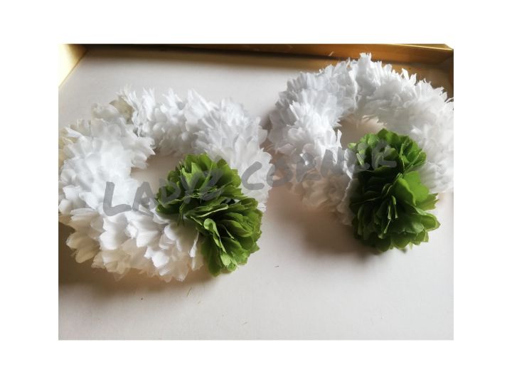 artificial flower gajray - artificial gajray - rabi ul awal gajray - white gajray - green gajray - gajray