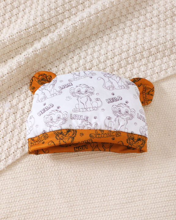 0-18%20Month%20Old%20Baby%20Boy%20Set%20Cartoon%20Lion%20Print%20Top,%20Pants,%20Hat%20Three%20Piece%20Set,%20Newborn%20Baby%20Boy%20Summer%20Fashion%20Set%20-%20Image%203