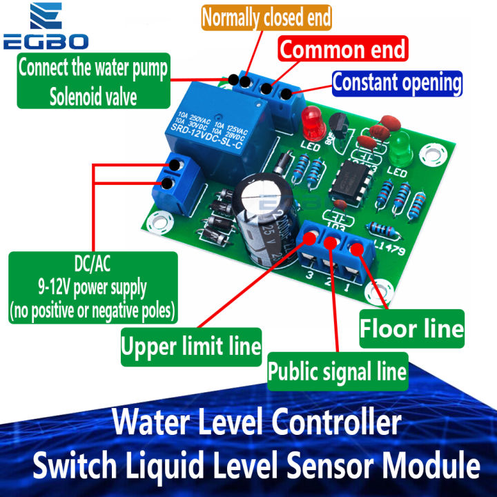 Water Level Controller Switch Liquid Level Sensor Module Automatically ...