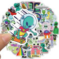50PCS New Alien Cartoon Graffiti Stickers for Boys Toy Scrapbooking Phone Luggage Laptop Helmet Waterproof Decals.
