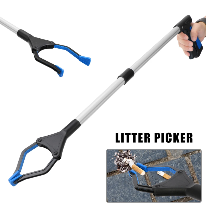 Garbage Pick Gripper with Silicone Nonslip 360 Rotate Rubbish Pick Up ...