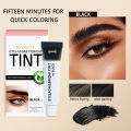 ICONSIGN Eyelashes and Eyebrow Tint Dye Eyebrow Dye Waterproof Long-lasting Eyebrow Brow Kit Semi Permanent Eyebrow Black Brown. 