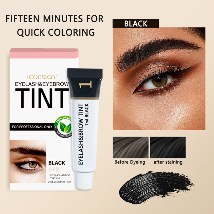 ICONSIGN%20Eyelashes%20and%20Eyebrow%20Tint%20Dye%20Eyebrow%20Dye%20Waterproof%20Long-lasting%20Eyebrow%20Brow%20Kit%20Semi%20Permanent%20Eyebrow%20Black%20Brown%20-%20Image%202