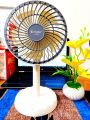 JY Super-2218; long lasting backup time with moving System (10 hours plus); 3 Hi-tech rechargeable Li-Ion Battery; High quality Soundless Rechargeable & Charger fan;; 4000 mah Battery: AC/DC Fan.