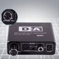HIFI Digital To Analog Audio Converter DAC Decoder 32-192KHz Amp 3.5mm AUX 2RCA Amplifier Audio Toslink Optical Coaxial Output. 