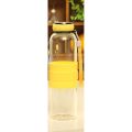 Borosilicate Glass Water Bottle 500ml, Durable, Leakproof, Dishwasher Safe-Multicolour. 