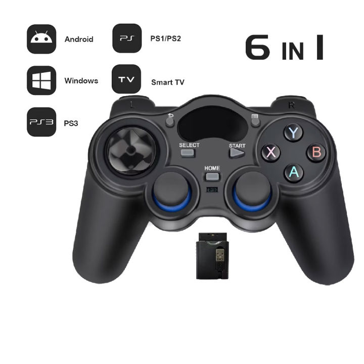 Game Controllor For PS1 PS2 PS3 PC TV Android 2.4GHz Wireless Games Controllor Joystick Console Wireless Gamepad For Playstation