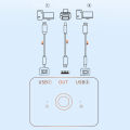 USB2.0 Printer HUB Controller for 2 Computer Sharing 1 Printer Switch Converter Computer Printing Box Extend Adapter Splitter. 