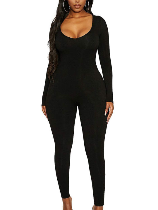 Spring%20and%20Summer%20New%20Women's%20Jumpsuit%20Long%20Sleeve%20Solid%20Color%20Skinny%20Jumpsuit%20Fashion%20Sports%20Fitness%20Jumpsuit%20Pullover%20-%20Image%207