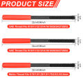 Thread File High Hardness Thread Restorer File Portable Multipurpose Metric Thread Repair File for Stud Bolt Screw Pipe. 