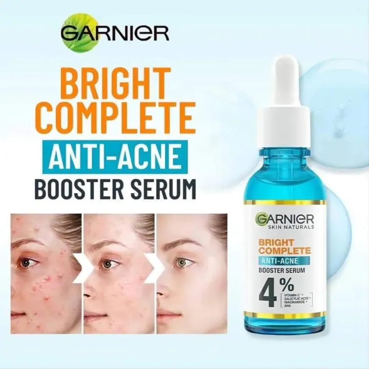 GARNIER%20BARU%20BRIGHT%20COMPLETE%20ANTI-ACNE%20BOOSTER%20SERUM%204%25%20VITAMIN%20C%20+%20SALICYLIC%20+%20NIACINAMIDE%20+%20AHA%2030ml%20-%20Image%204