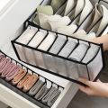 1PC- Closet Organizer for Socks Home Separated Underwear Storage Box 7/9/11 Grids Jeans Bra Organizer Foldable Drawer Organizer. 